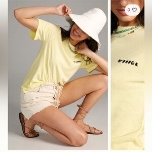 Bono Choses Wonder graphic tee in yellow